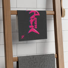 Pink Cum Shark Dark Grey | Mix & Match Soft Fun-Flirty Lovers’ Towels