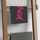 Pink Cum Shark Dark Grey | Mix & Match Soft Fun-Flirty Lovers’ Towels