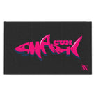 Pink Cum Shark Dark Grey | Mix & Match Soft Fun-Flirty Lovers’ Towels