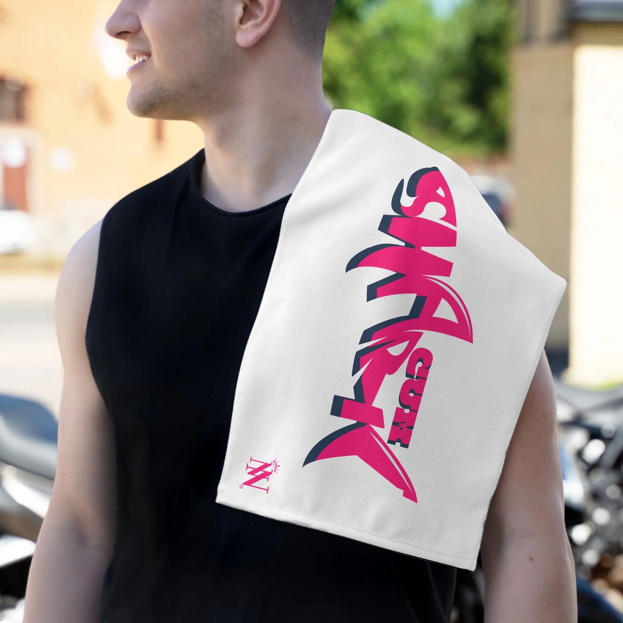 Pink Cum Shark | Mix & Match Soft Fun-Flirty Lovers’ Towels