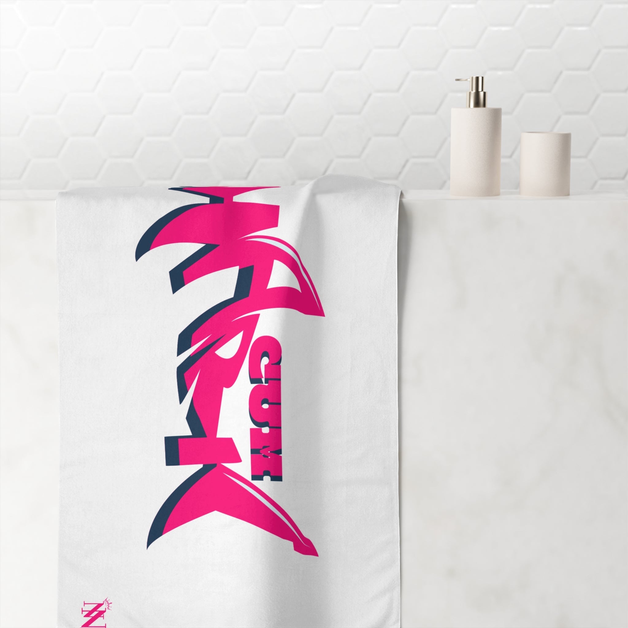Pink Cum Shark | Mix & Match XL Fun-Flirty Lovers’ Towels