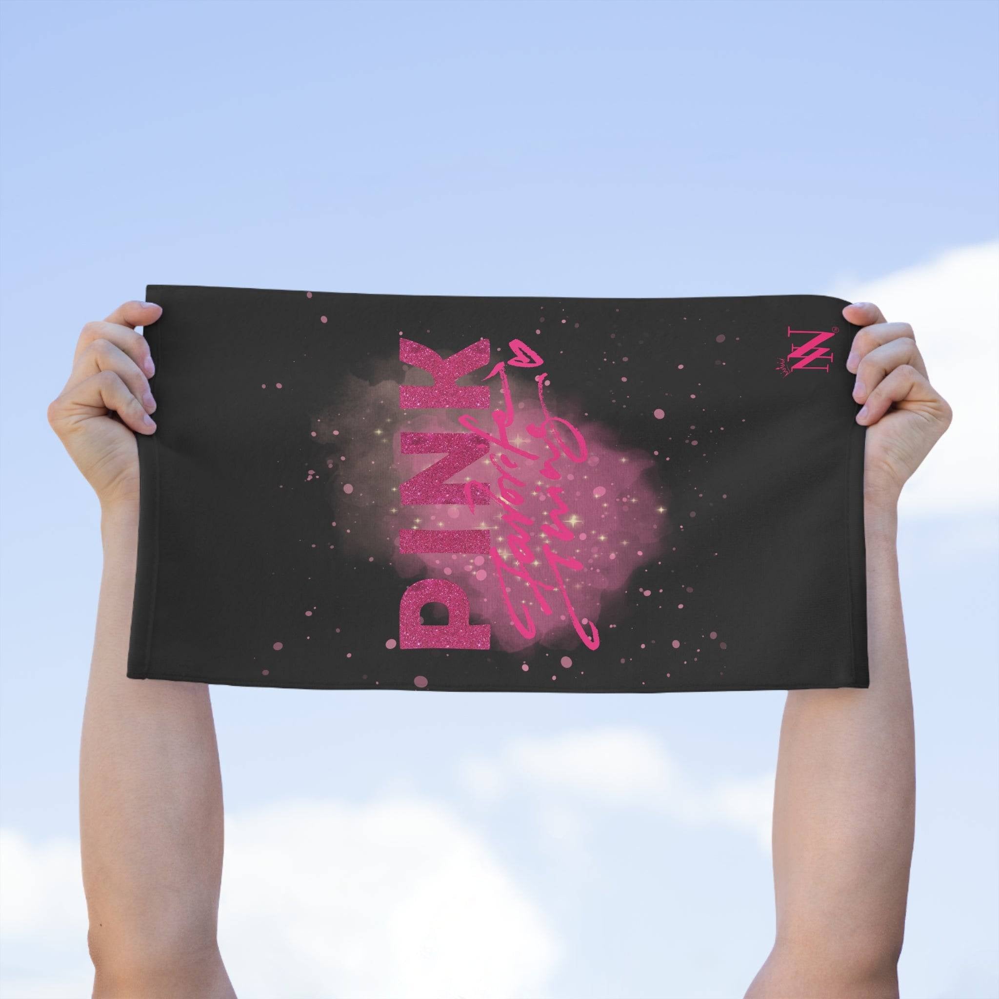Pink Favorite Thing Black Mix & Match Soft Sex Towels | Flirty Lovers’ Gifts