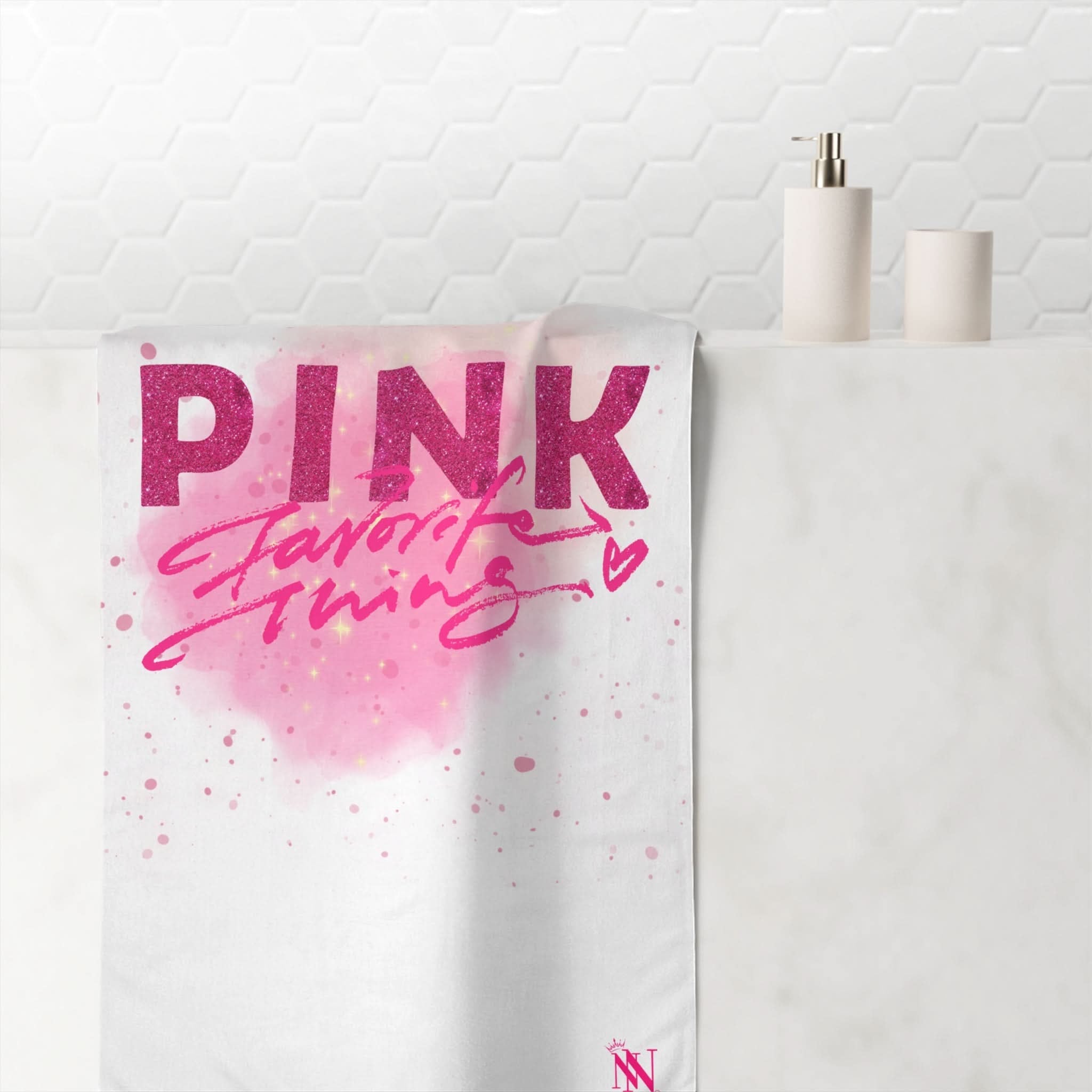 Pink Favorite Thing | Mix & Match Naughty XL Fun-Flirty Lovers’ Towels