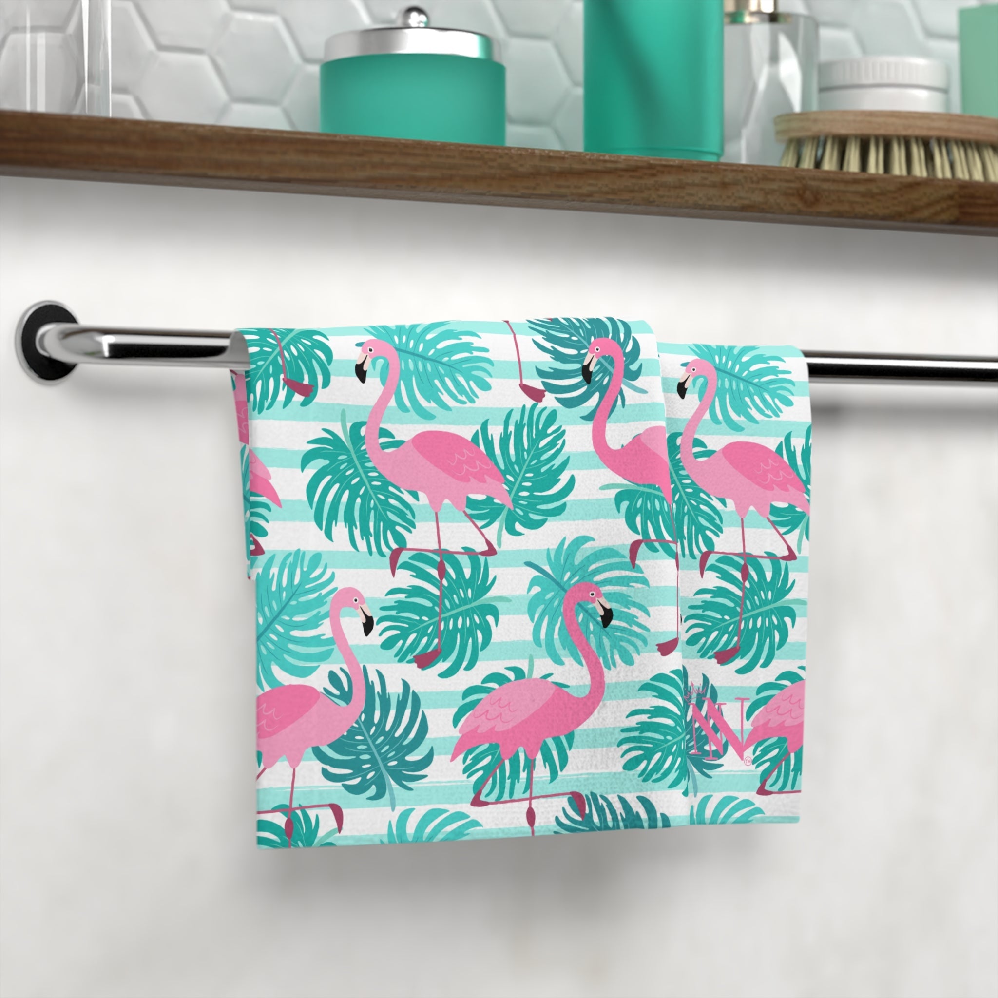 Pink Flamingo Hawaiian Shirt | Mix & Match Lils’ Fun-Flirty Lovers’ Towels