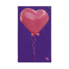 Pink Heart Balloon Bow 3D Print Purple | Mix & Match Original Fun-Flirty Lovers’ Towels