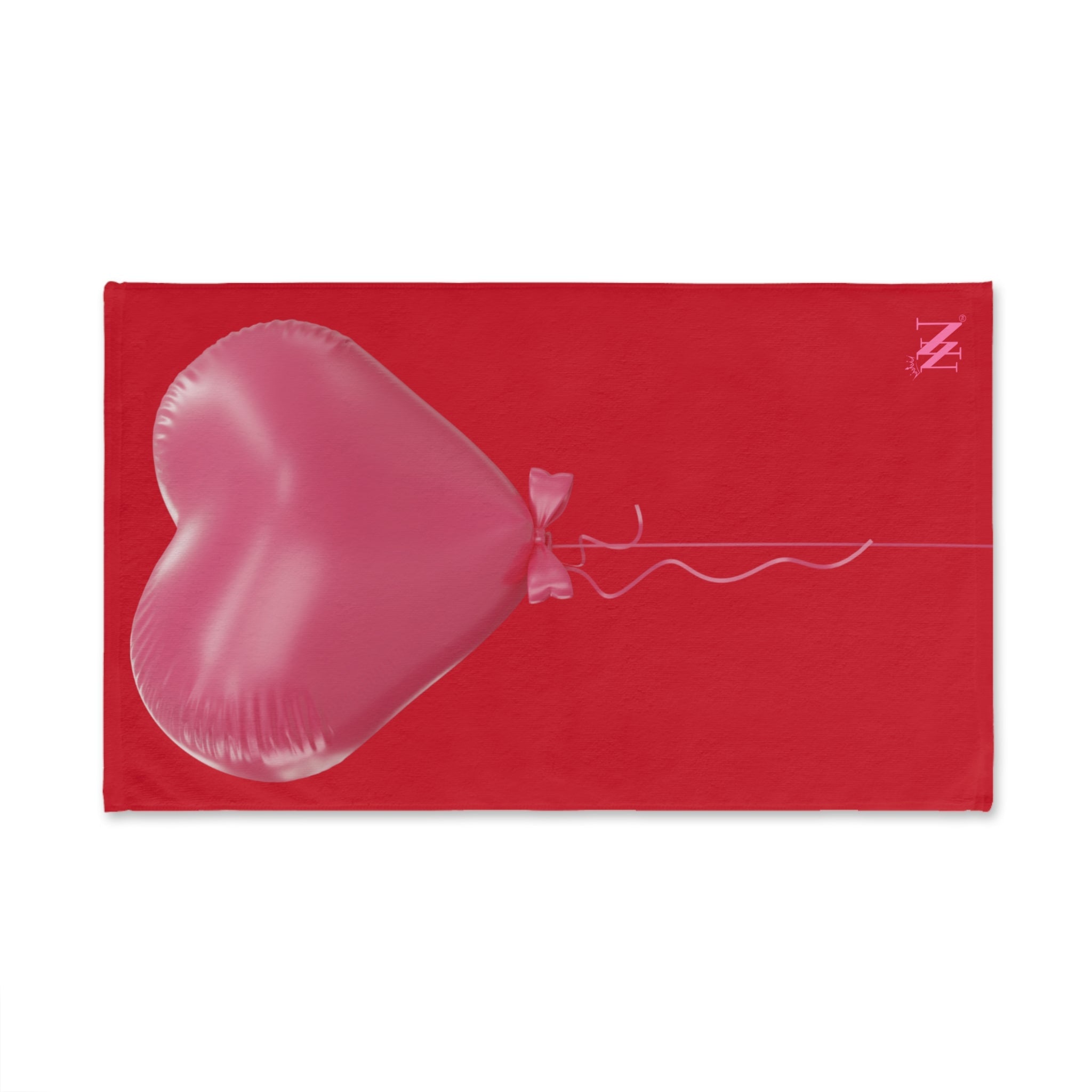 Pink Heart Balloon Bow 3D Print Red | Mix & Match Original Fun-Flirty Lovers’ Towels