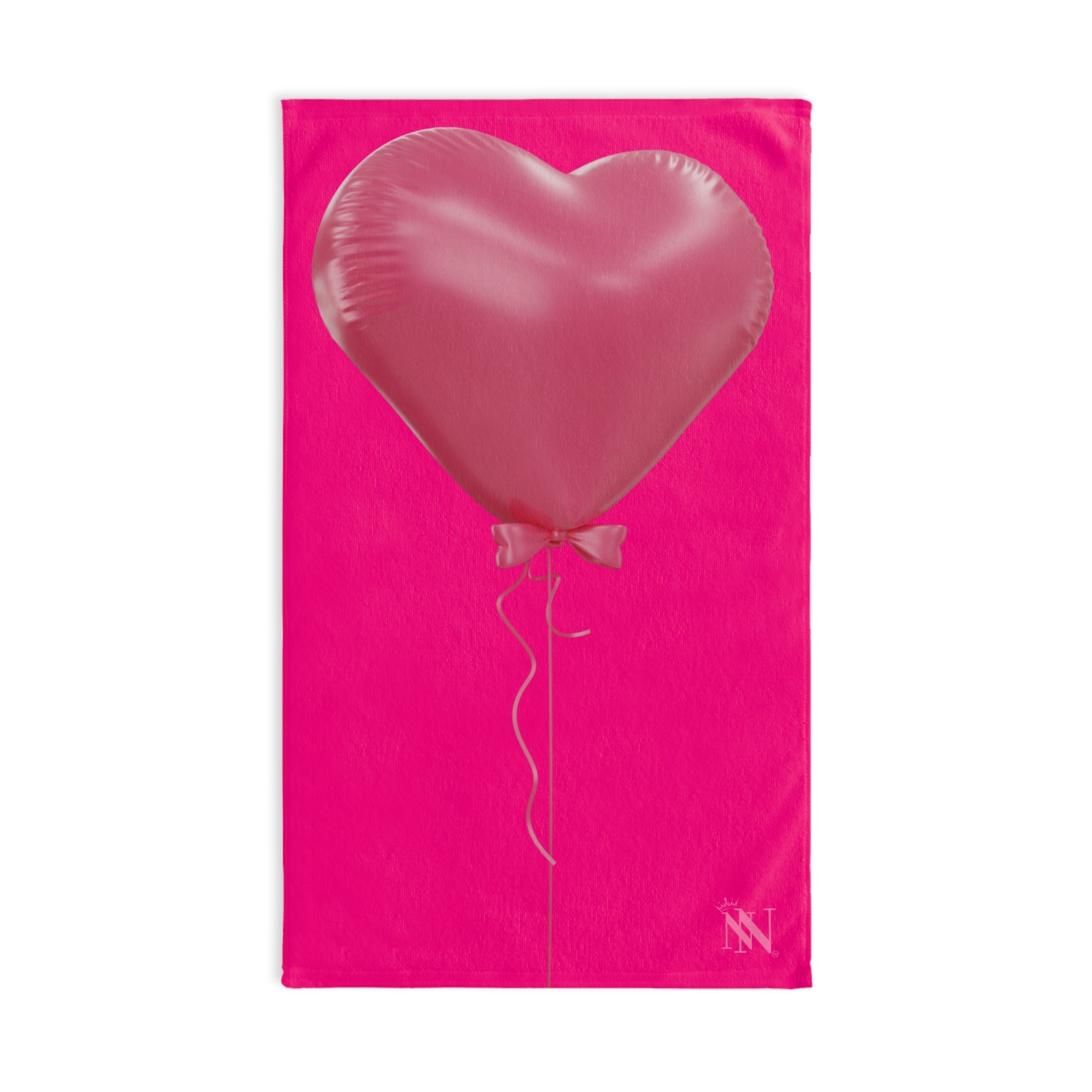 Pink Heart Balloon Bow 3D Print Signature Pink | Mix & Match Original Fun-Flirty Lovers’ Towels