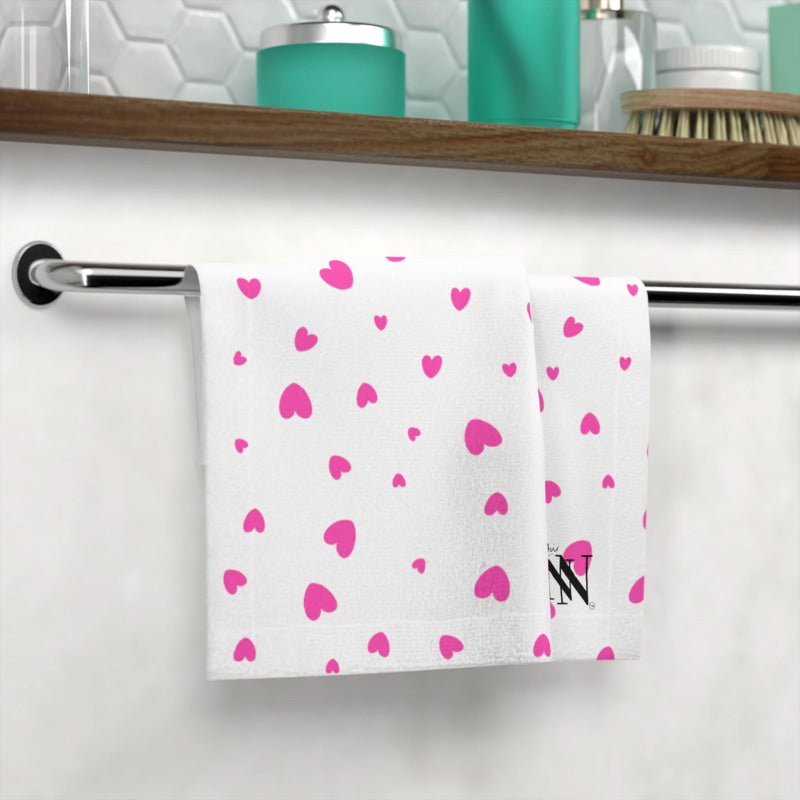 Pink Hearts | Mix & Match Lils’ Fun-Flirty Lovers’ Towels