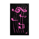 Pink Love Notes Black | Mix & Match Original Fun-Flirty Lovers’ Towels