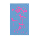 Pink Love Notes Light Blue | Mix & Match Original Fun-Flirty Lovers’ Towels