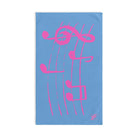 Pink Love Notes Light Blue | Mix & Match Original Fun-Flirty Lovers’ Towels