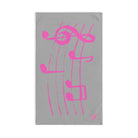 Pink Love Notes Light Grey | Mix & Match Original Fun-Flirty Lovers’ Towels
