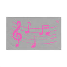 Pink Love Notes Light Grey | Mix & Match Original Fun-Flirty Lovers’ Towels