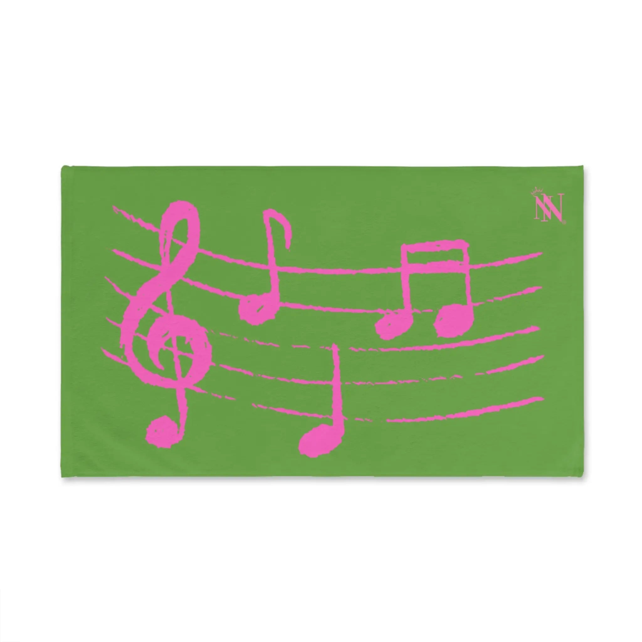 Pink Love Notes Lime Green | Mix & Match Original Fun-Flirty Lovers’ Towels