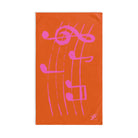 Pink Love Notes Orange | Mix & Match Original Fun-Flirty Lovers’ Towels