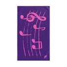 Pink Love Notes Purple | Mix & Match Original Fun-Flirty Lovers’ Towels