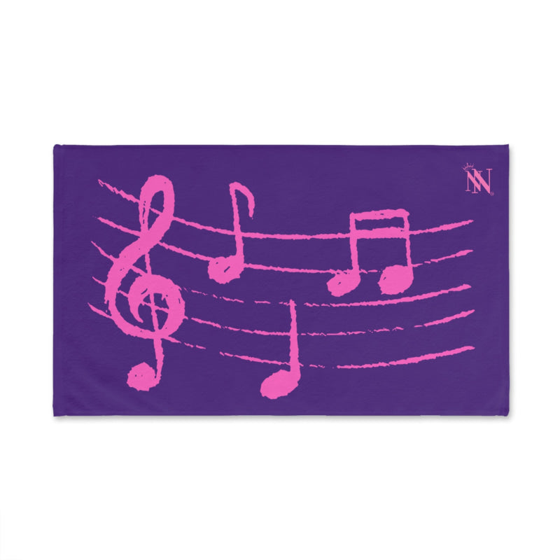 Pink Love Notes Purple | Mix & Match Original Fun-Flirty Lovers’ Towels