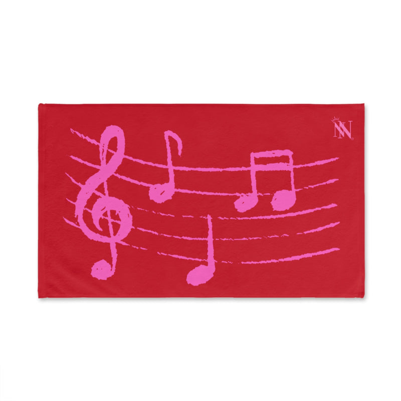 Pink Love Notes Red | Mix & Match Original Fun-Flirty Lovers’ Towels