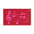 Pink Love Notes Red | Mix & Match Original Fun-Flirty Lovers’ Towels