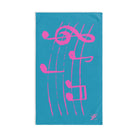 Pink Love Notes Turquoise | Mix & Match Original Fun-Flirty Lovers’ Towels