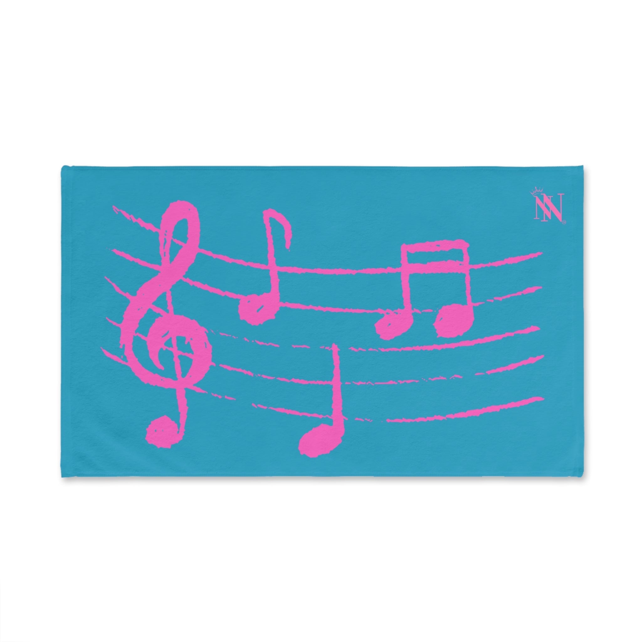 Pink Love Notes Turquoise | Mix & Match Original Fun-Flirty Lovers’ Towels