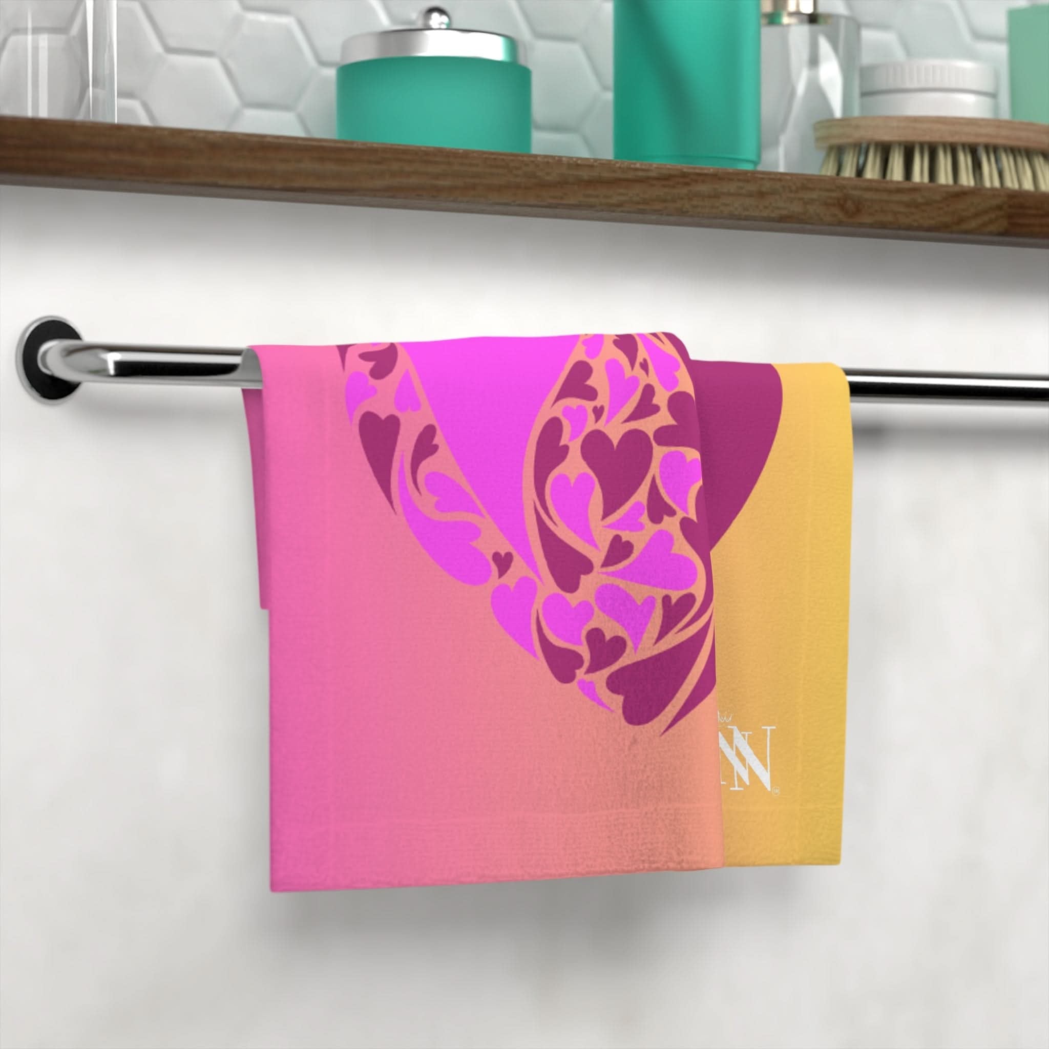Pink Ombre Heart | Mix & Match Lils’ Fun-Flirty Lovers’ Towels
