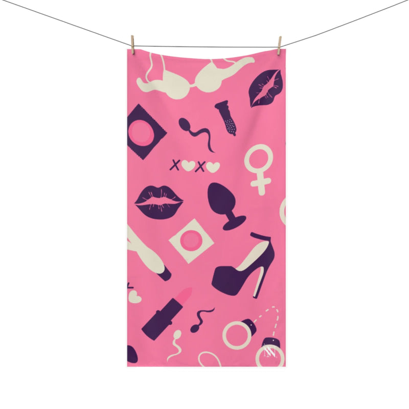 Pink Sex Toy Love | Mix & Match Naughty XL Fun-Flirty Lovers’ Towels