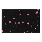 Pink Star Pattern Black | Mix & Match Soft Fun-Flirty Lovers’ Towels