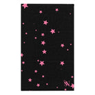 Pink Star Pattern Black | Mix & Match Soft Fun-Flirty Lovers’ Towels