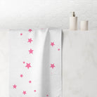 Pink Star Pattern | Mix & Match XL Fun-Flirty Lovers’ Towels