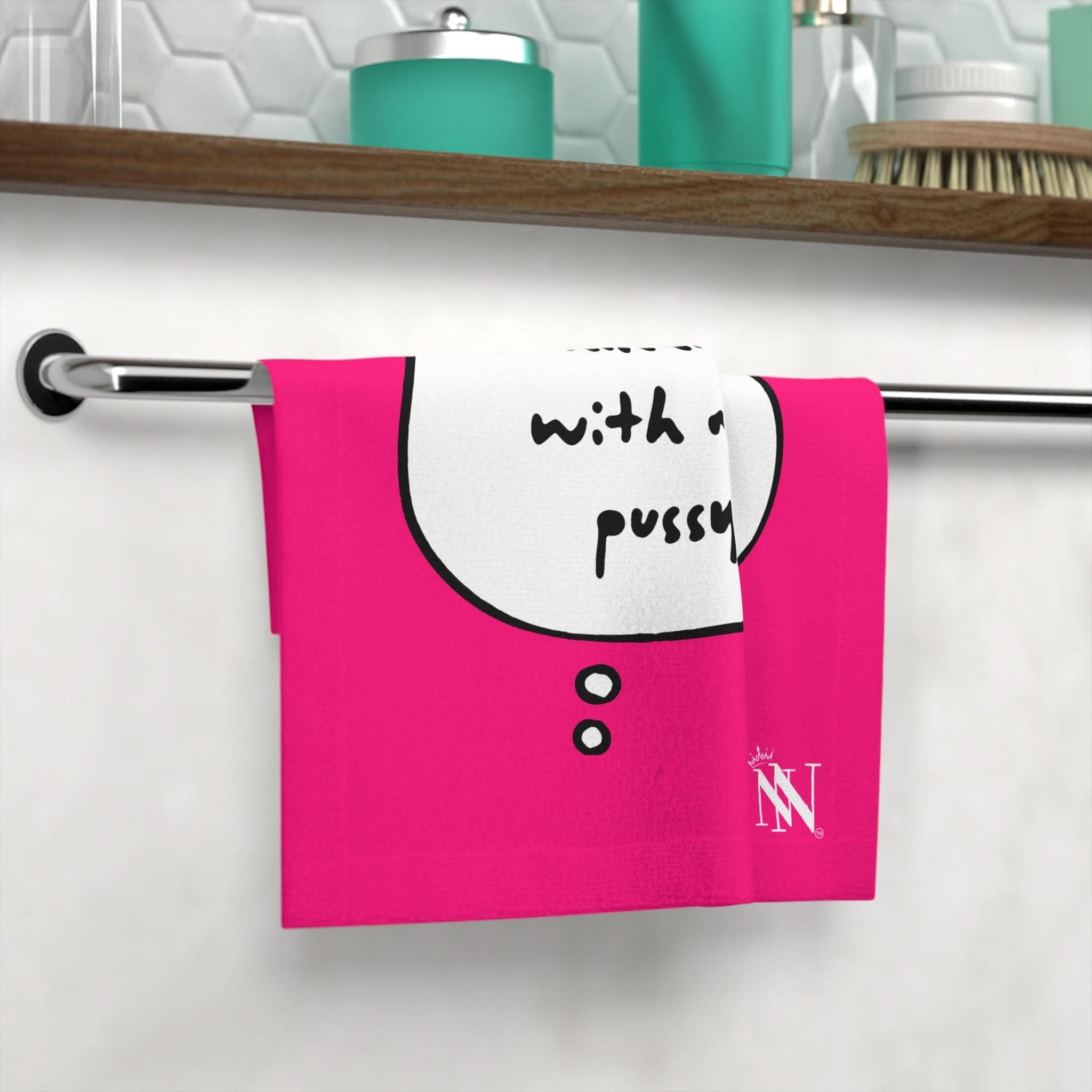 Pink Thinking With My Pussy | Mix & Match Lils’ Fun-Flirty Lovers’ Towels
