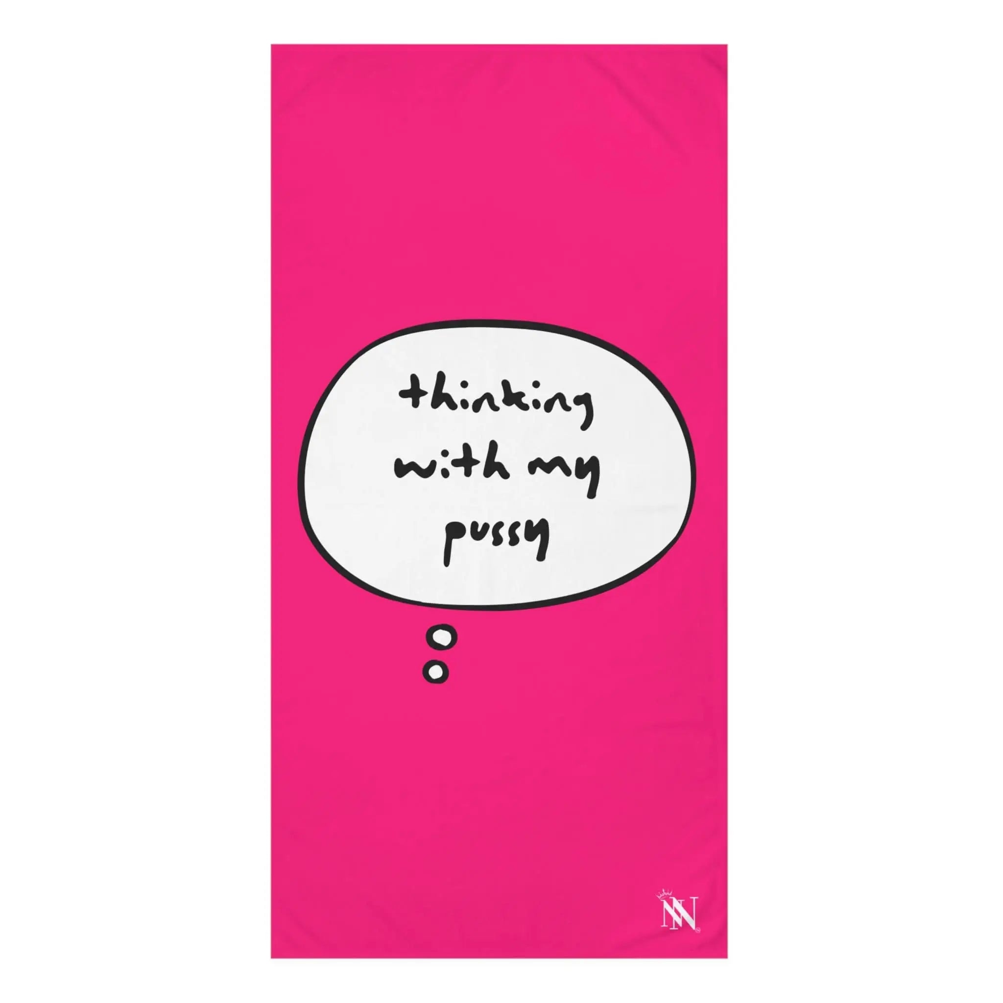 Pink Thinking With My Pussy | Mix & Match Naughty XL Fun-Flirty Lovers’ Towels