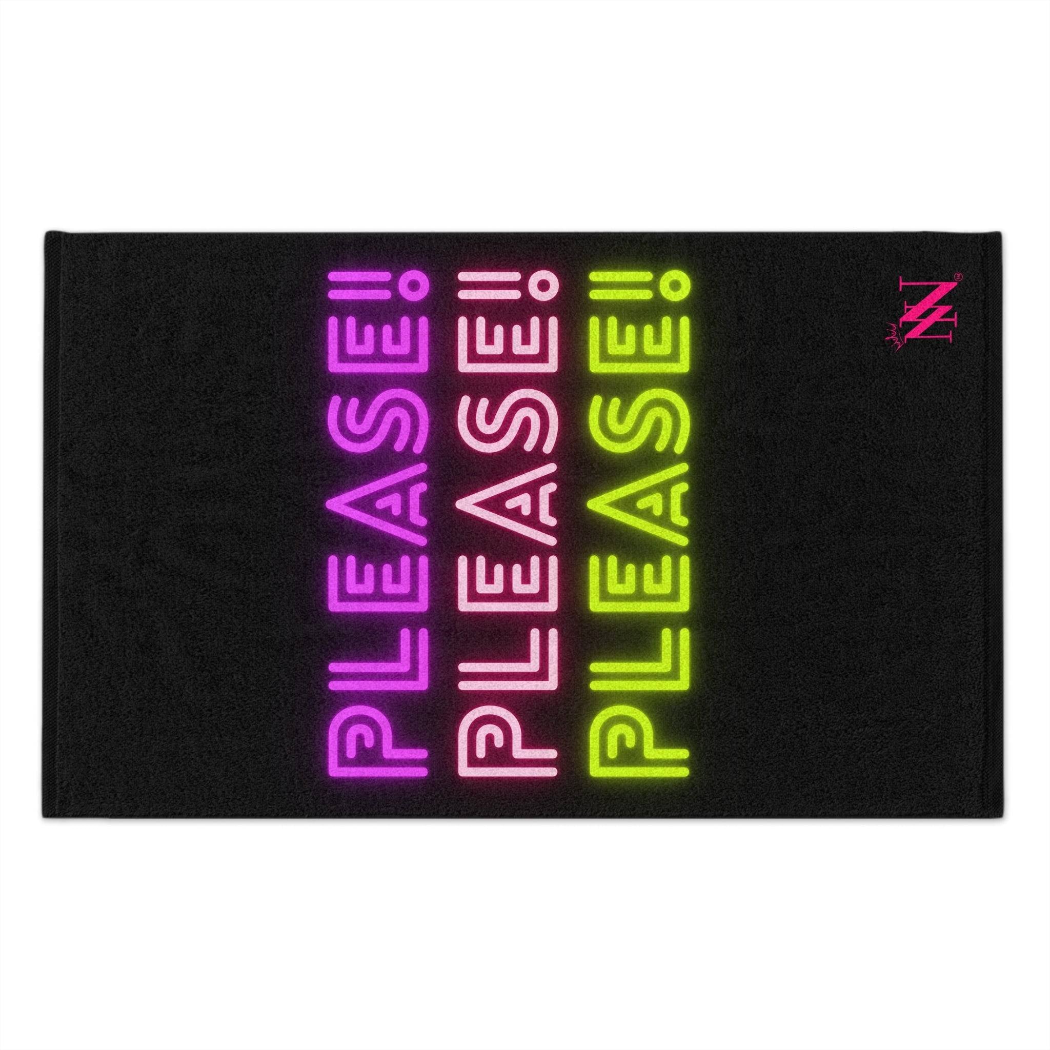 Please! Please! Black Mix & Match Soft Sex Towels | Flirty Lovers’ Gifts