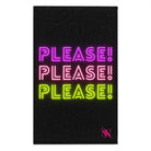 Please! Please! Black Mix & Match Soft Sex Towels | Flirty Lovers’ Gifts