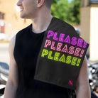 Please! Please! Black Mix & Match Soft Sex Towels | Flirty Lovers’ Gifts