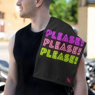 Please! Please! Black Mix & Match Soft Sex Towels | Flirty Lovers’ Gifts