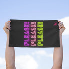 Please! Please! Black Mix & Match Soft Sex Towels | Flirty Lovers’ Gifts
