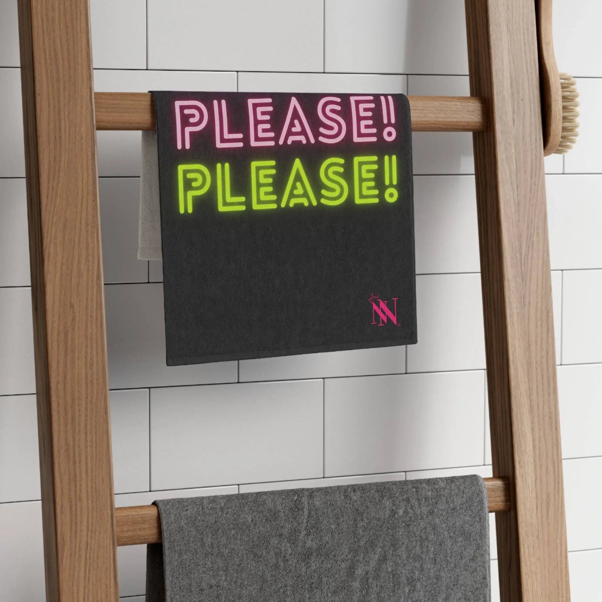Please! Please! Black Mix & Match Soft Sex Towels | Flirty Lovers’ Gifts