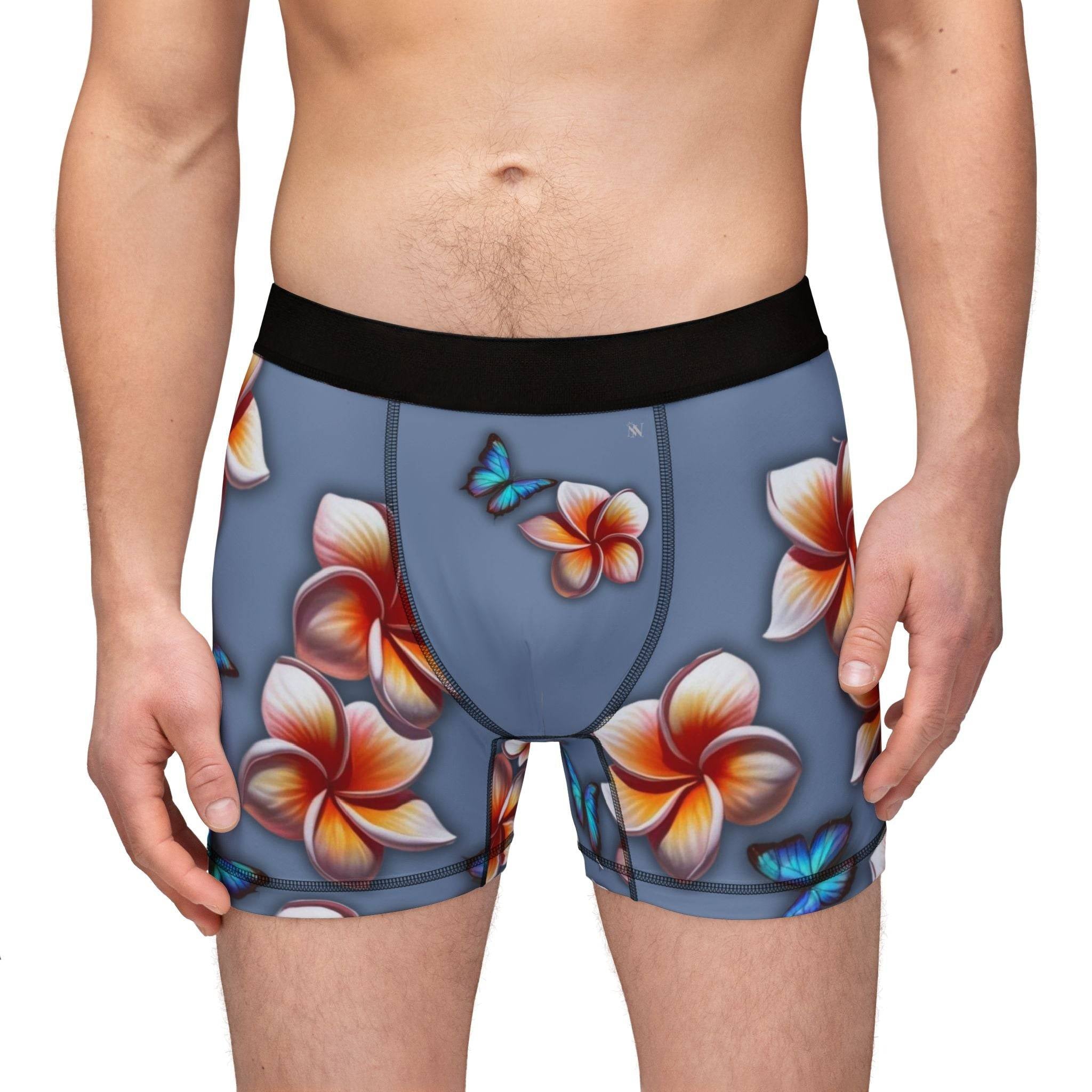 Pleasure in Plumeria | Mix and Match Fun-Flirty Lovers’ Boxer Briefs