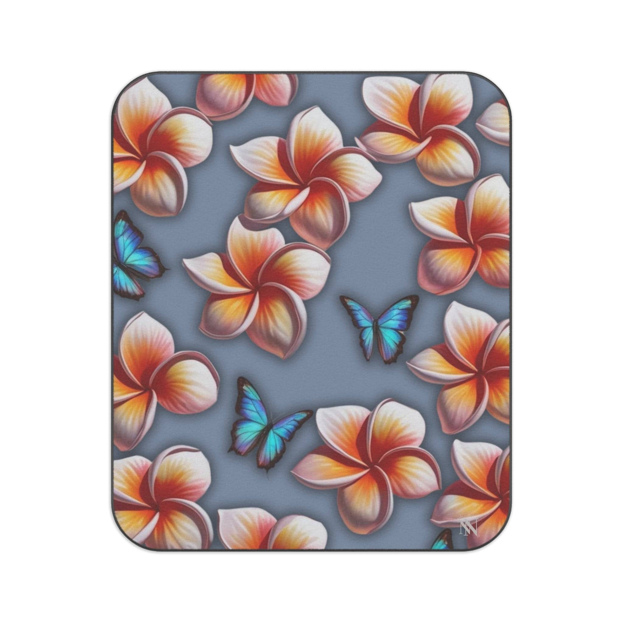 Pleasure in Plumeria | Mix Match Fun-Flirty Lovers’ Water-Resistant Blankets