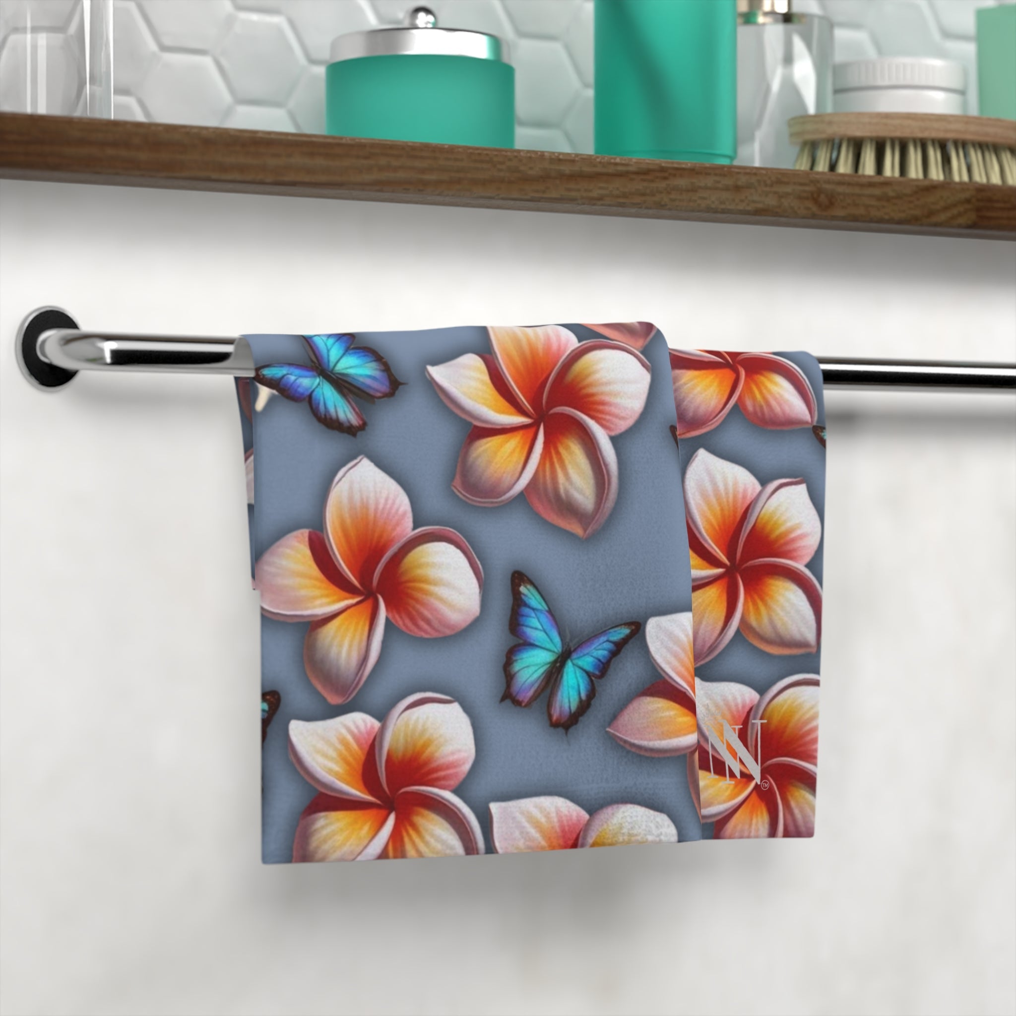 Pleasure in Plumeria | Mix & Match Lils’ Fun-Flirty Lovers’ Towels