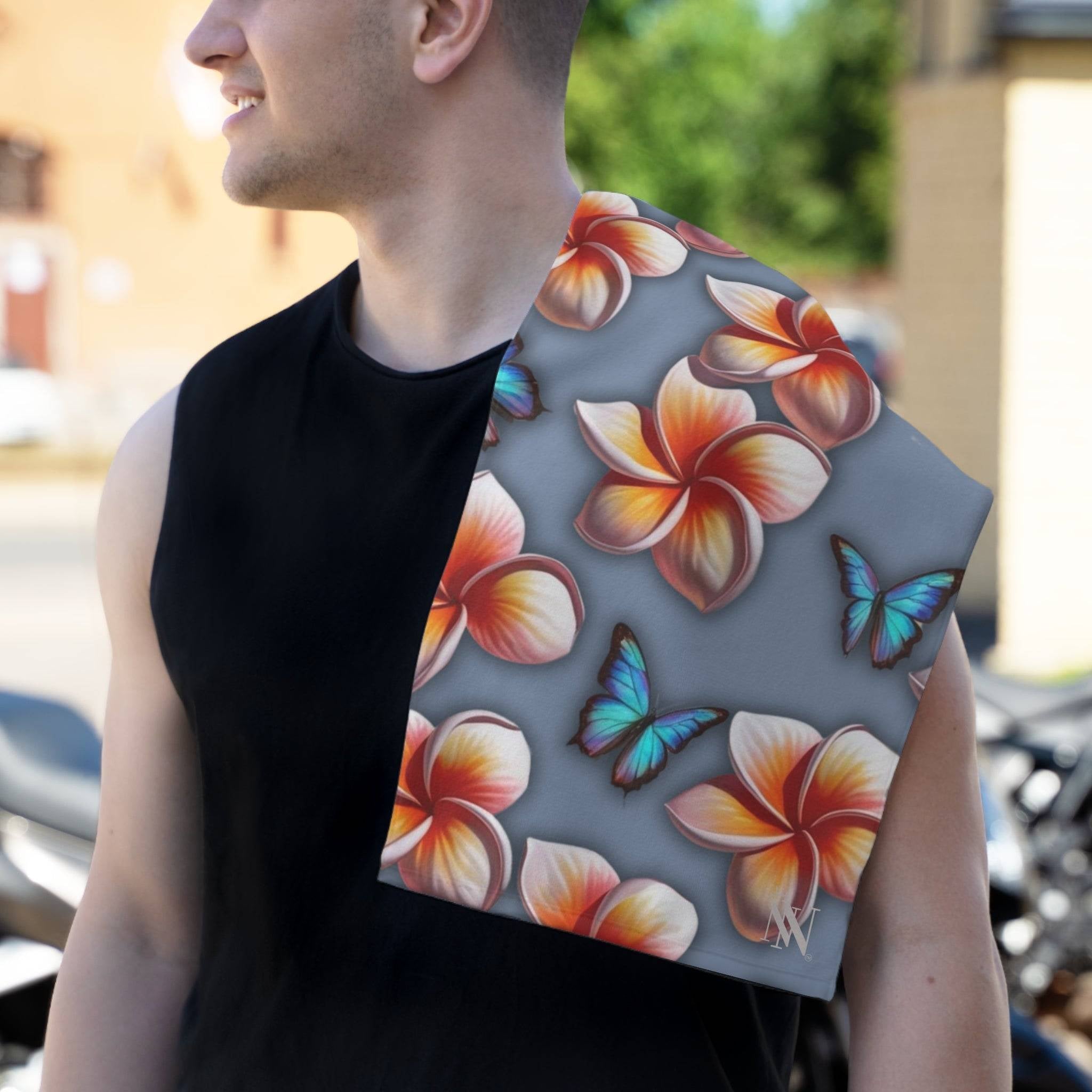 Pleasure in Plumeria | Mix & Match Soft Fun-Flirty Lovers’ Towels