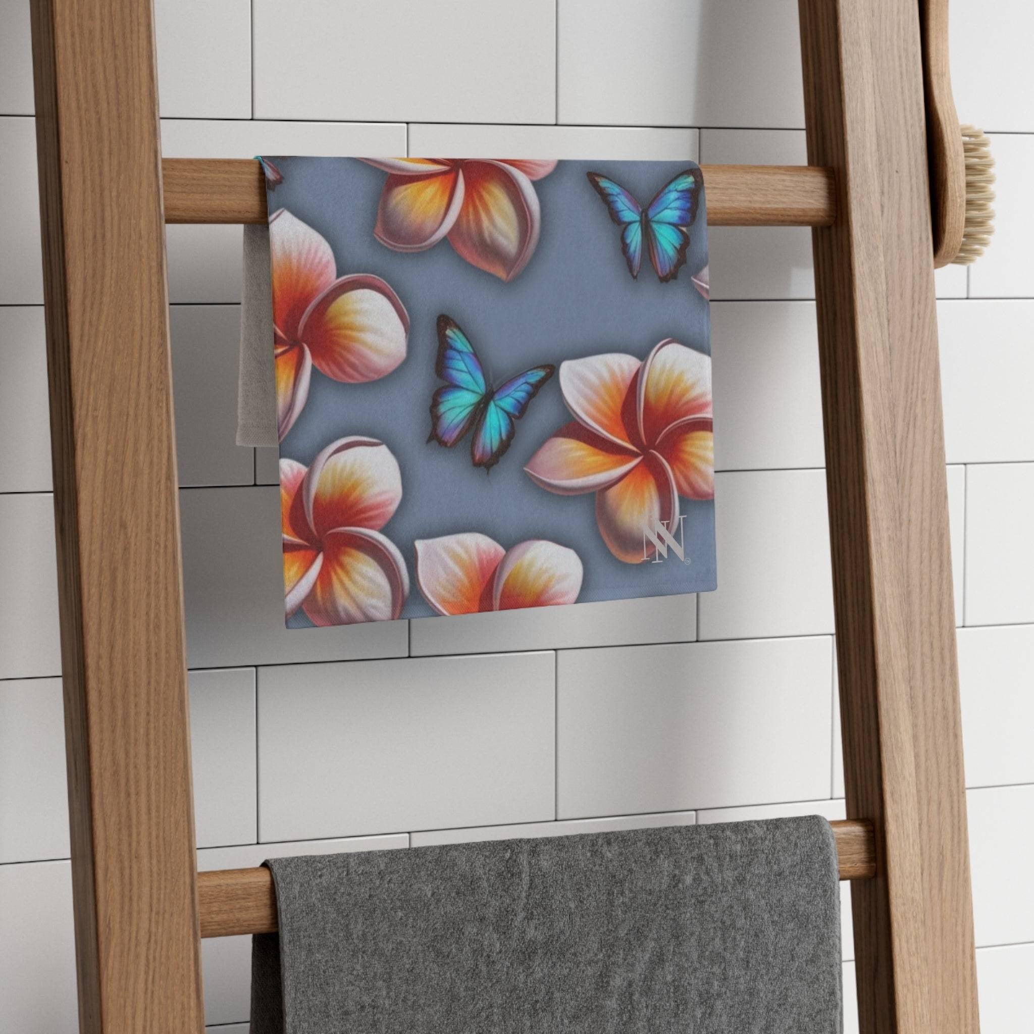 Pleasure in Plumeria | Mix & Match Soft Fun-Flirty Lovers’ Towels