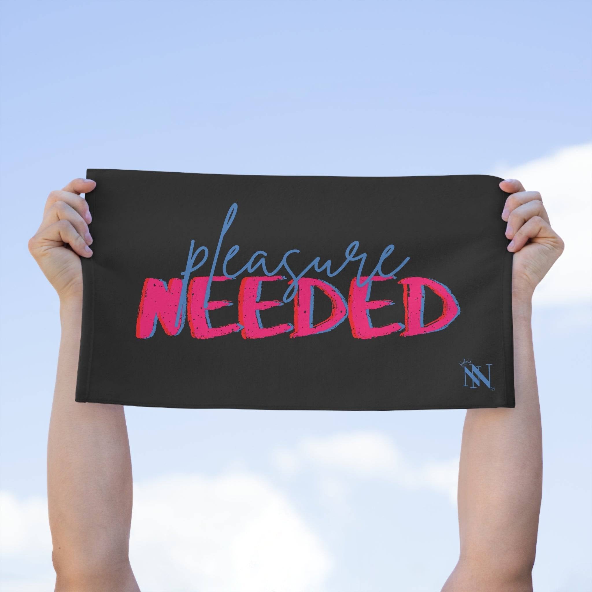Pleasure Needed Black | Mix & Match Soft Sex Towels | Flirty Lovers’ Gifts