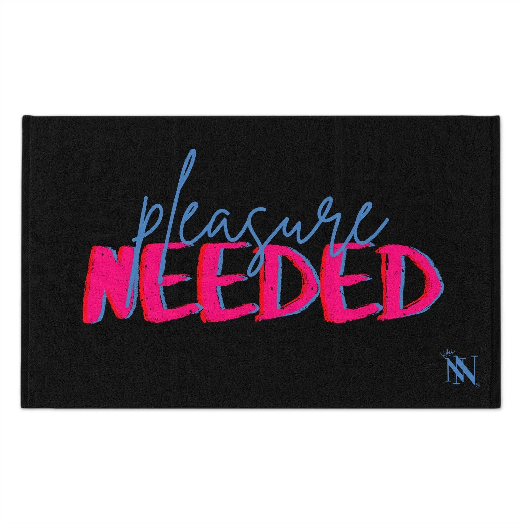 Pleasure Needed Black | Mix & Match Soft Sex Towels | Flirty Lovers’ Gifts