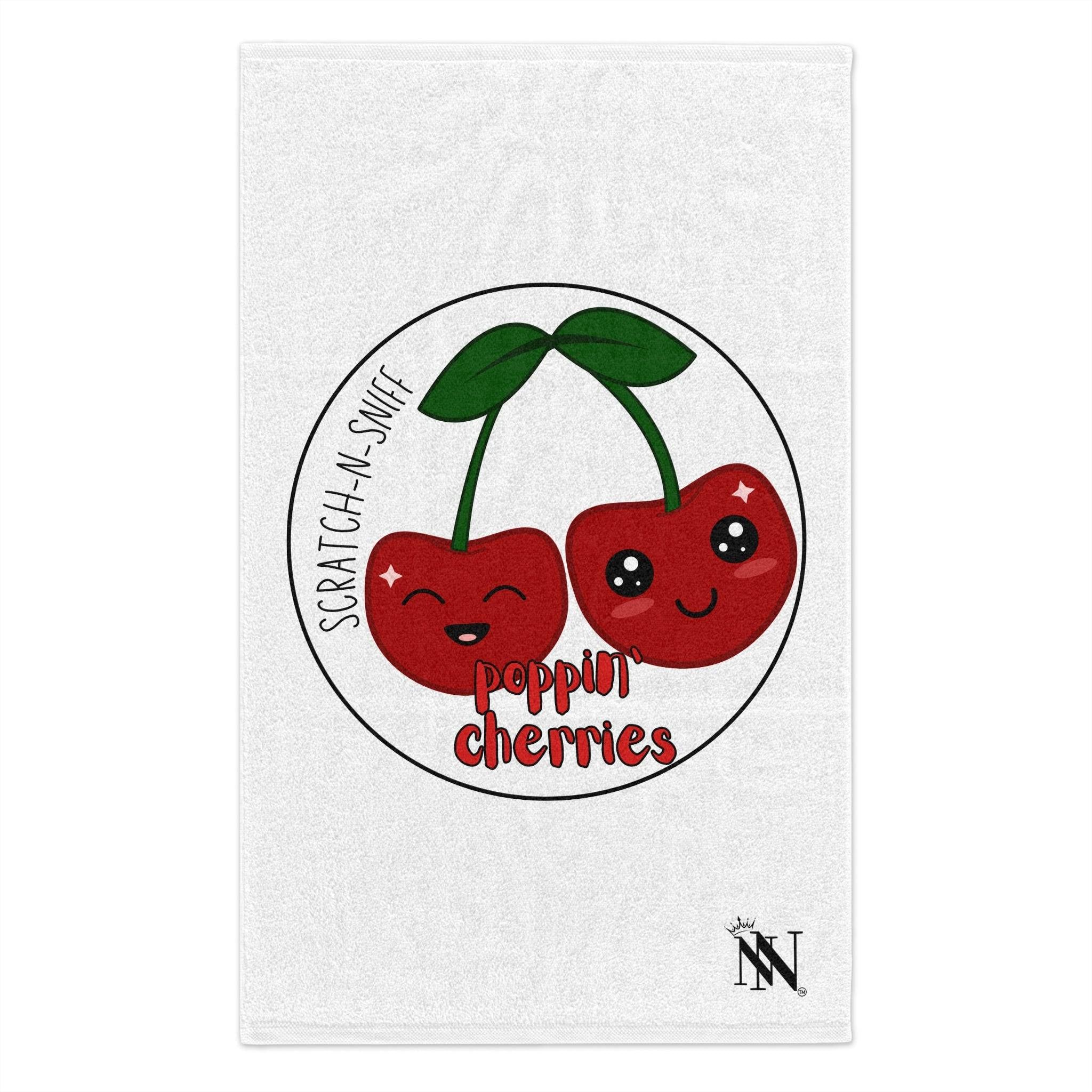 Poppin Cherries’ Scratch-N-Sniff | Mix & Match Soft Fun-Flirty Lovers’ Towels
