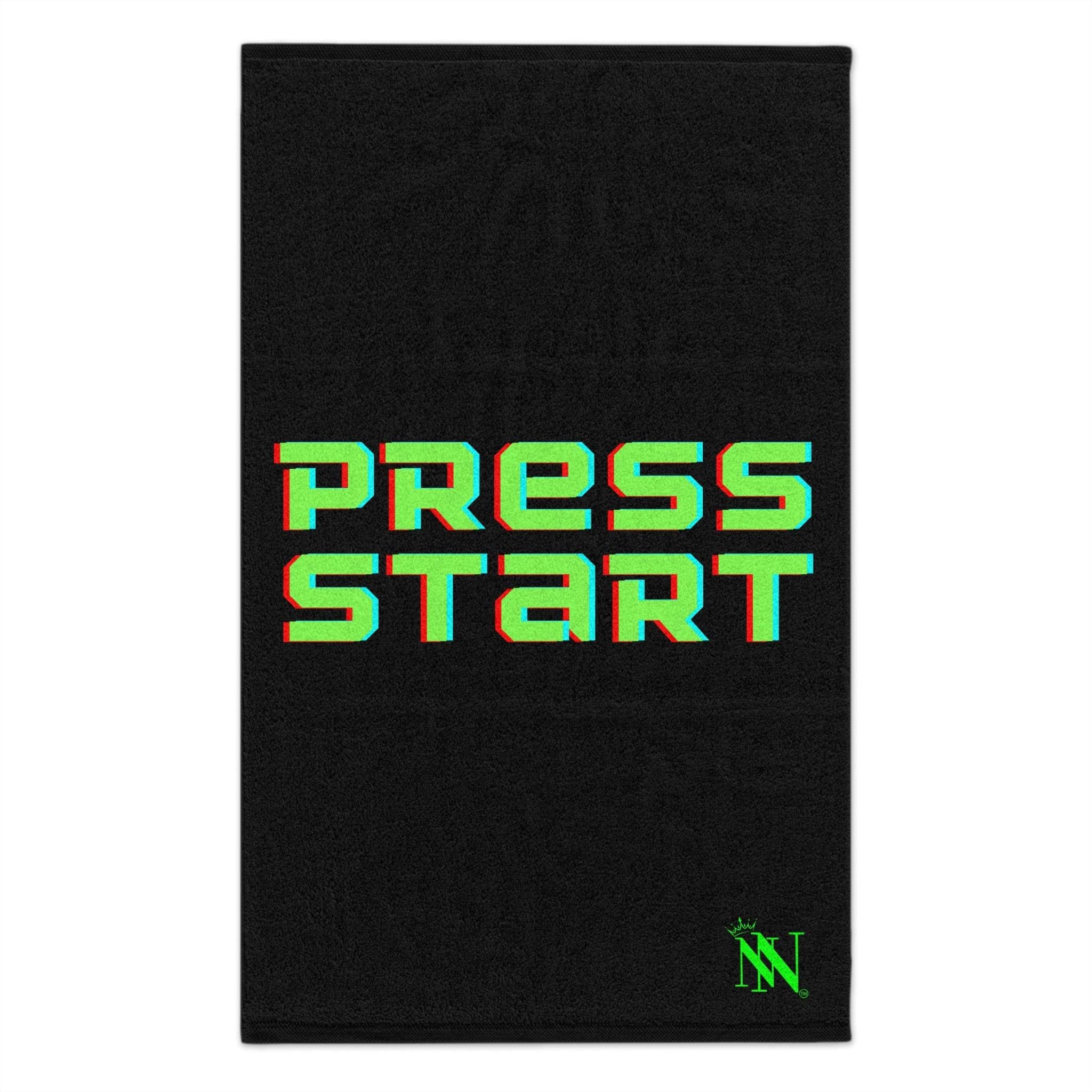 Press Start Black Mix & Match Soft Sex Towels | Flirty Lovers’ Gifts