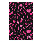 Pretty in Pink Black Mix & Match Soft Sex Towels | Flirty Lovers’ Gifts