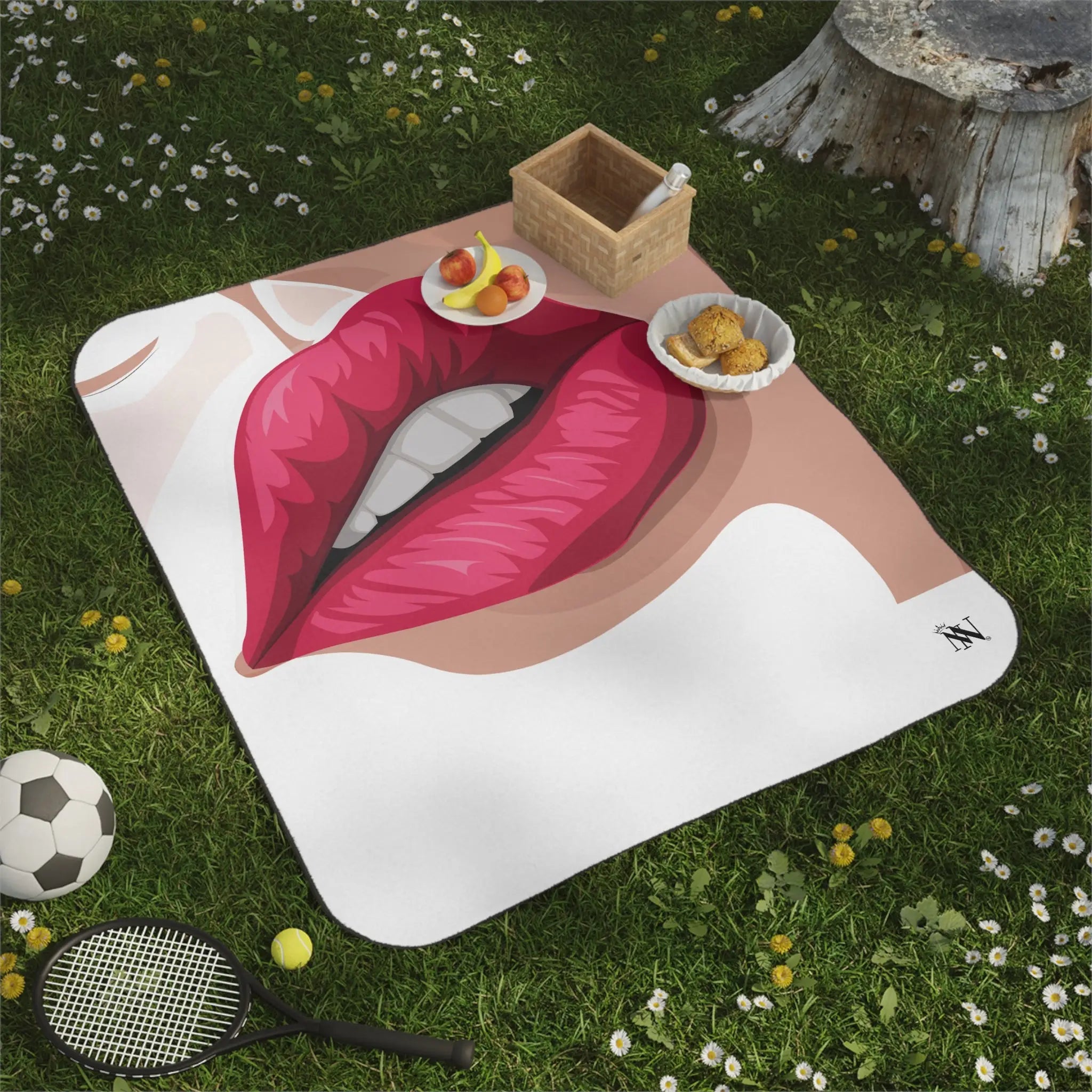Pretty Mouth | Mix Match Fun-Flirty Lovers’ Water-Resistant Blankets