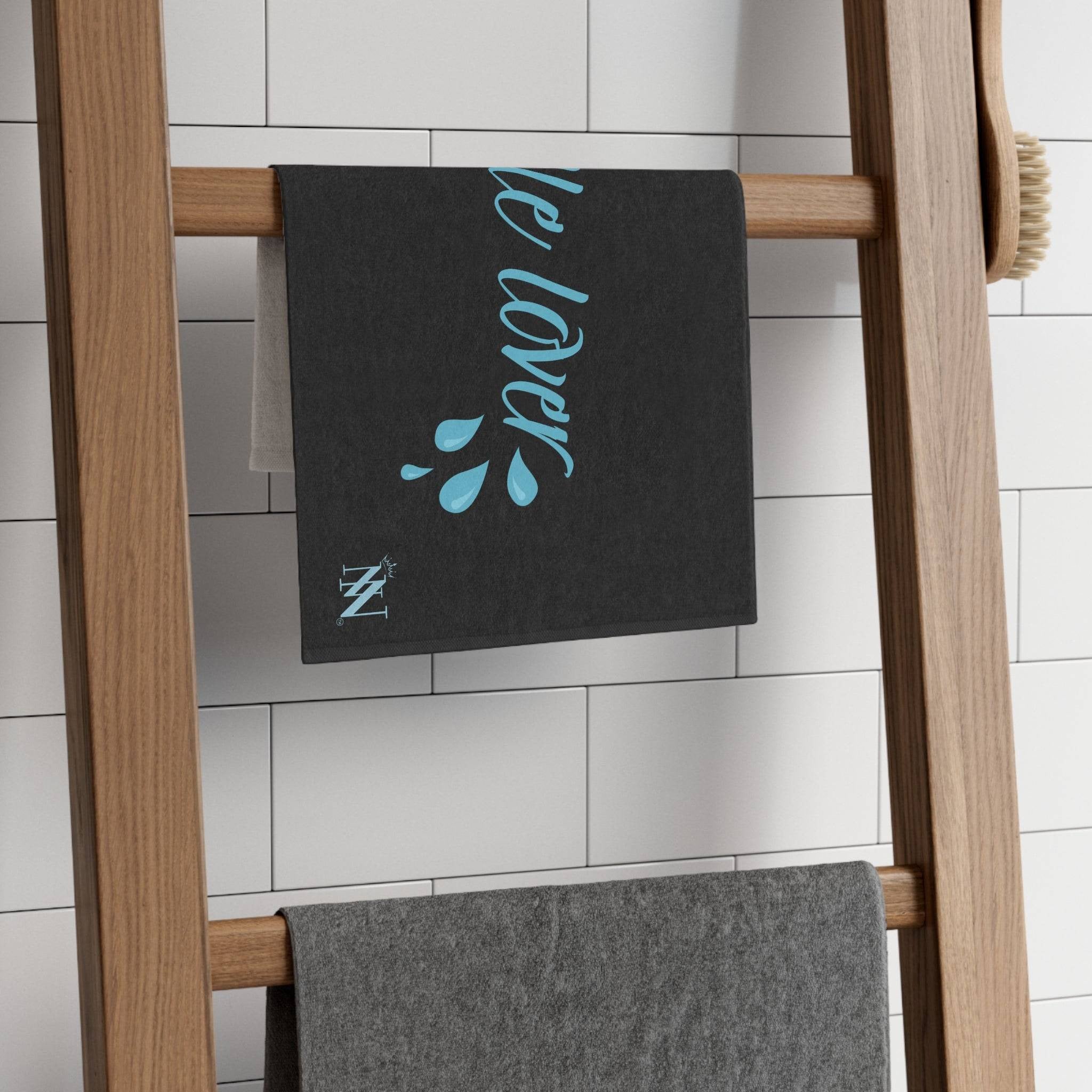 Puddle Lover Black Mix Match Soft Sex Towels | Flirty Lovers’ Gifts
